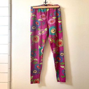Vintage 90s Betsey Johnson Sunflower Leggings